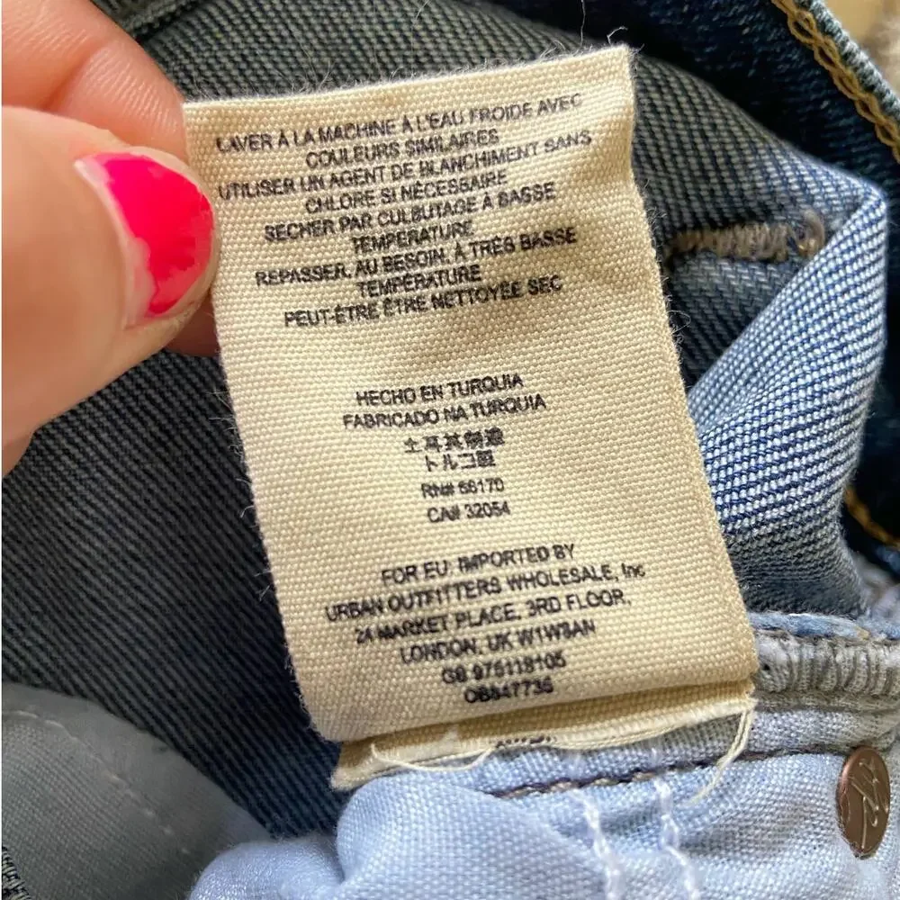 FREE PEOPLE About a Girl Distressed High Rise Ankle Skinny Denim Jeans Size 26 - Picture 11 of 11